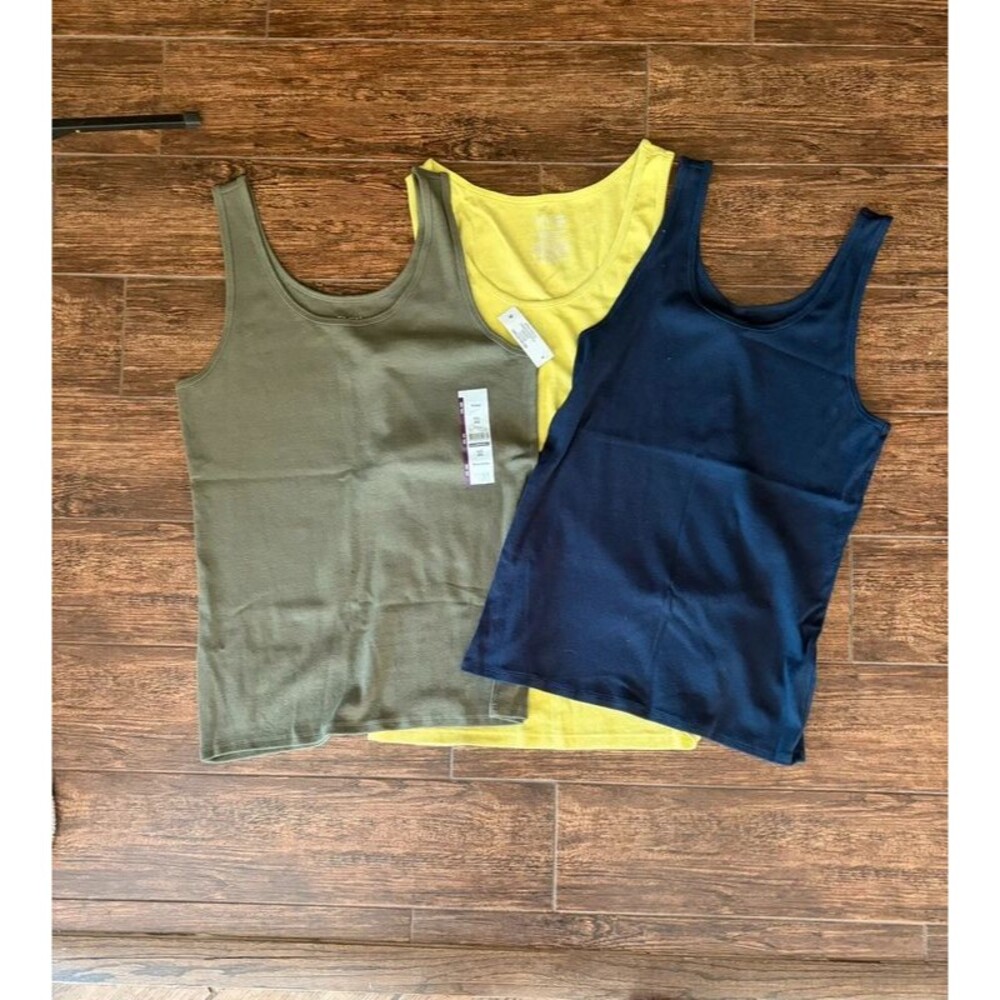 Time and Tru Ribbed Scoop Neck Fitted Tank Top (bundle) - XXL